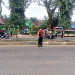 Sat Samapta Polres Langsa Laksanakan Strong Point Pagi untuk Kelancaran Aktivitas Warga