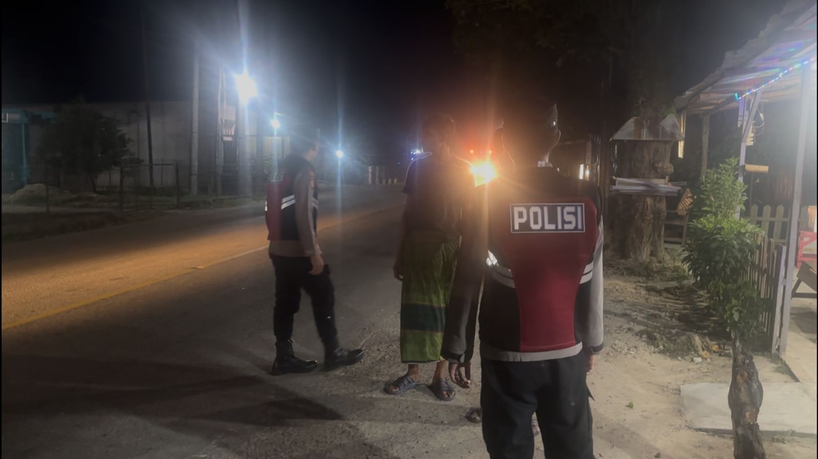 Patroli Malam Polsek Rantau Selamat Jaga Stabilitas Keamanan Selama Ramadhan