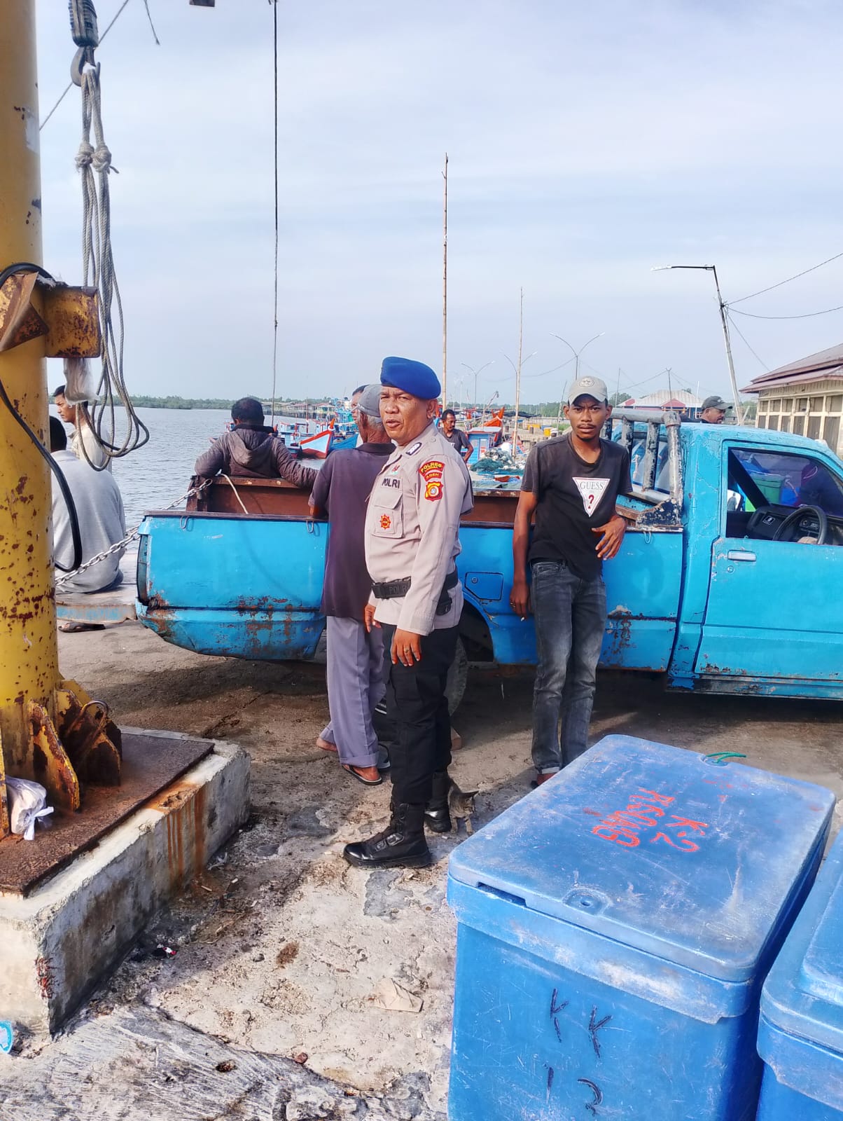 Sat Polairud Polres Langsa Perkuat Pengawasan Keselamatan Nelayan di Kuala Langsa