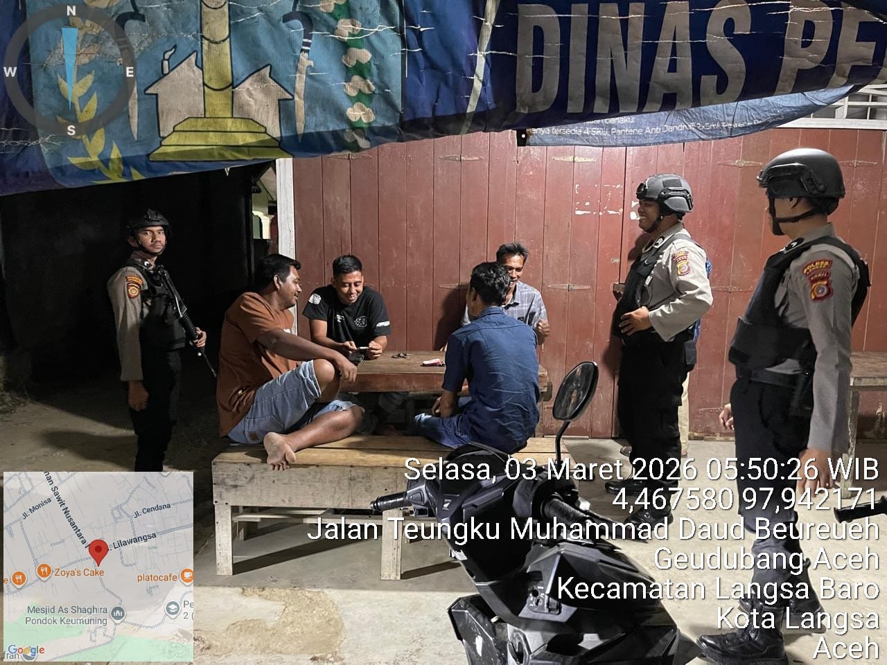 Sat Samapta Polres Langsa Laksanakan Patroli Perintis Presisi Antisipasi Guantibmas