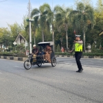 Satlantas Polres Langsa Hadirkan Strong Point Pagi di Jalan Ahmad Yani