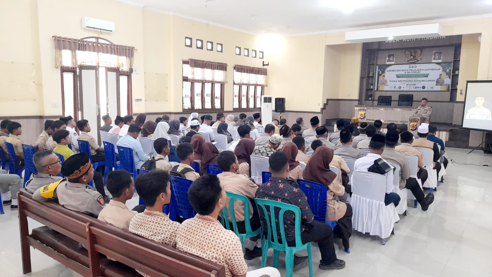 Polres Langsa Gelar Lomba Da’i Duta Pelajar Kamtibmas dan Da’i Polri