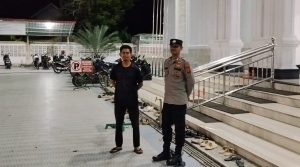 Polsek Langsa Barat Amankan Pelaksanaan Shalat Tarawih di Sejumlah Masjid