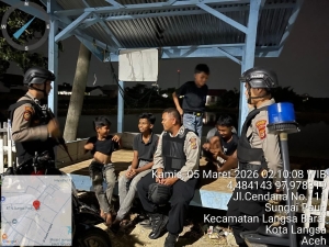 Patroli Perintis Presisi Sat Samapta Polres Langsa Jaga Stabilitas Kamtibmas Malam Har