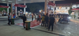 Unit Resmob Satreskrim Polres Langsa Laksanakan Patroli Antisipasi Gangguan Kamtibmas di SPBU