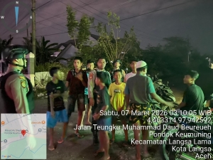 Sat Samapta Polres Langsa Laksanakan Patroli Perintis Presisi Antisipasi Guantibmas