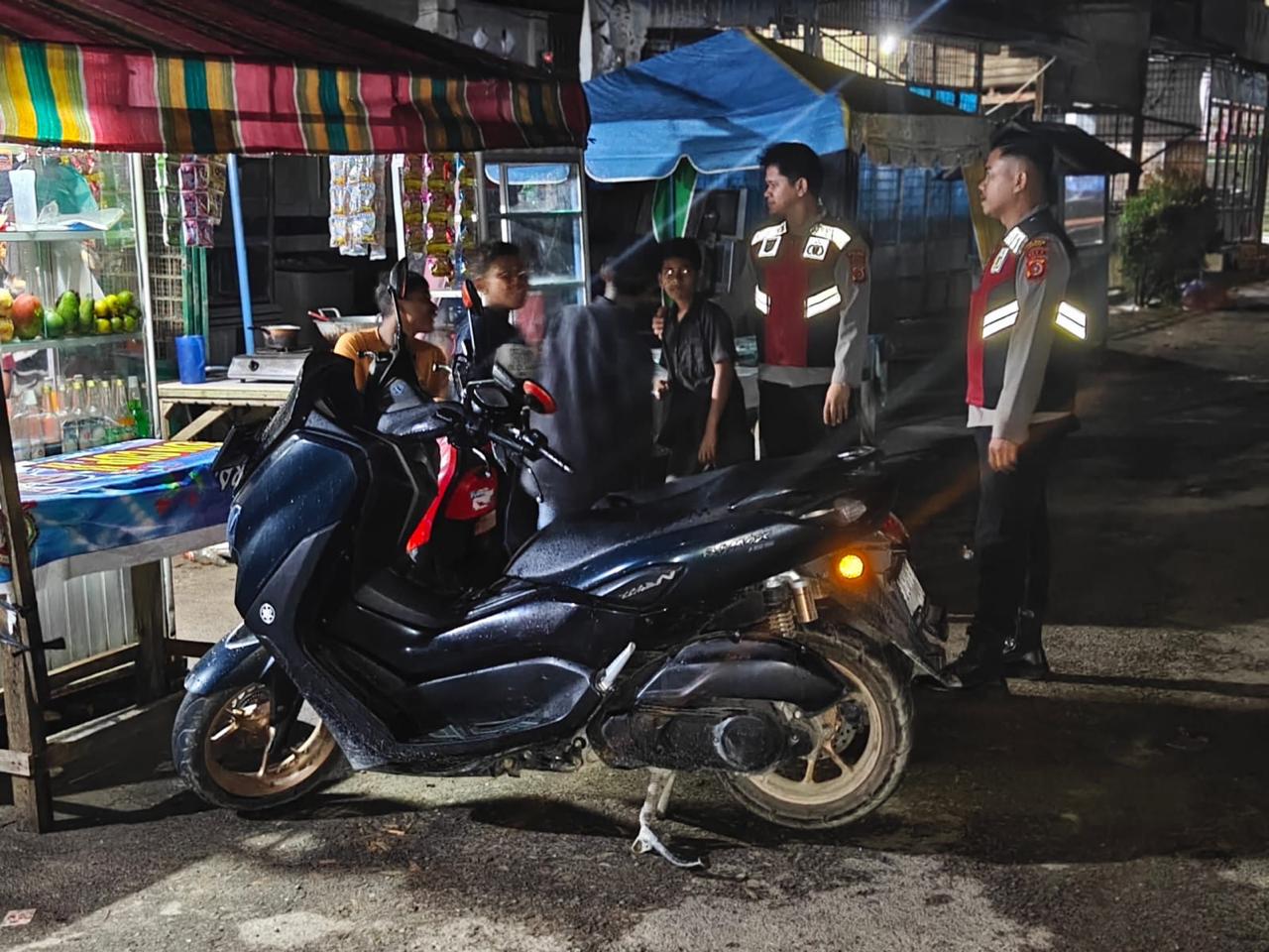 Polsek Rantau Selamat Gelar Patroli Malam Antisipasi Kejahatan Jalanan