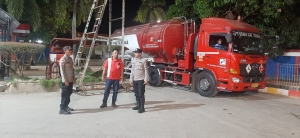 Polsek Manyak Payed Patroli Objek Vital SPBU Dua Dara Antisipasi Gangguan Kamtibmas