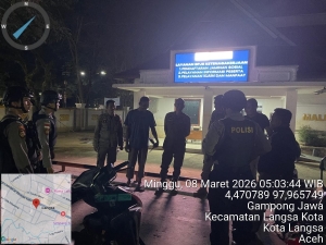 Sat Samapta Polres Langsa Gelar Patroli Perintis Presisi Jaga Stabilitas Kamtibmas