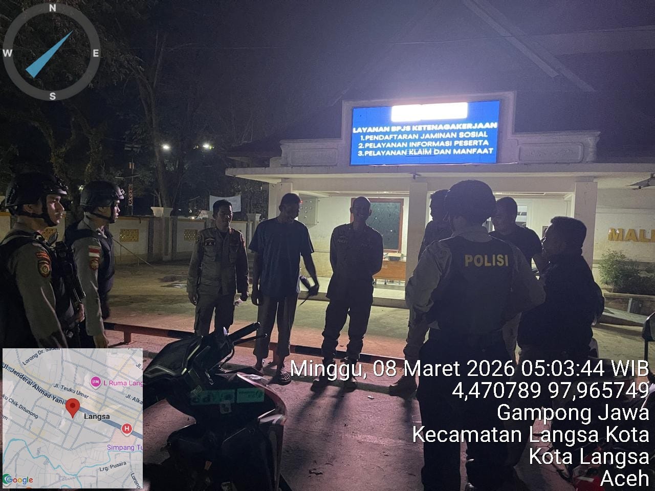 Sat Samapta Polres Langsa Gelar Patroli Perintis Presisi Jaga Stabilitas Kamtibmas