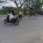 Satlantas Polres Langsa Laksanakan Strong Point Pagi untuk Kelancaran Arus Lalu Lintas