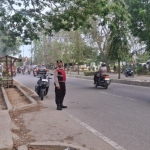 Sat Samapta Polres Langsa Laksanakan Strong Point Pagi untuk Kelancaran Aktivitas Masyarakat