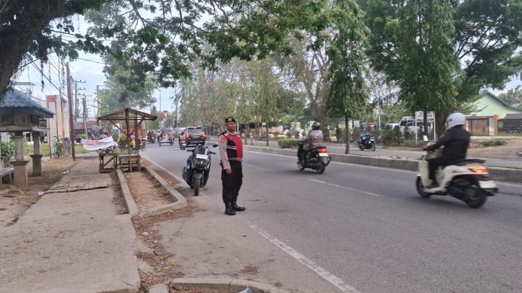 Sat Samapta Polres Langsa Laksanakan Strong Point Pagi untuk Kelancaran Aktivitas Masyarakat
