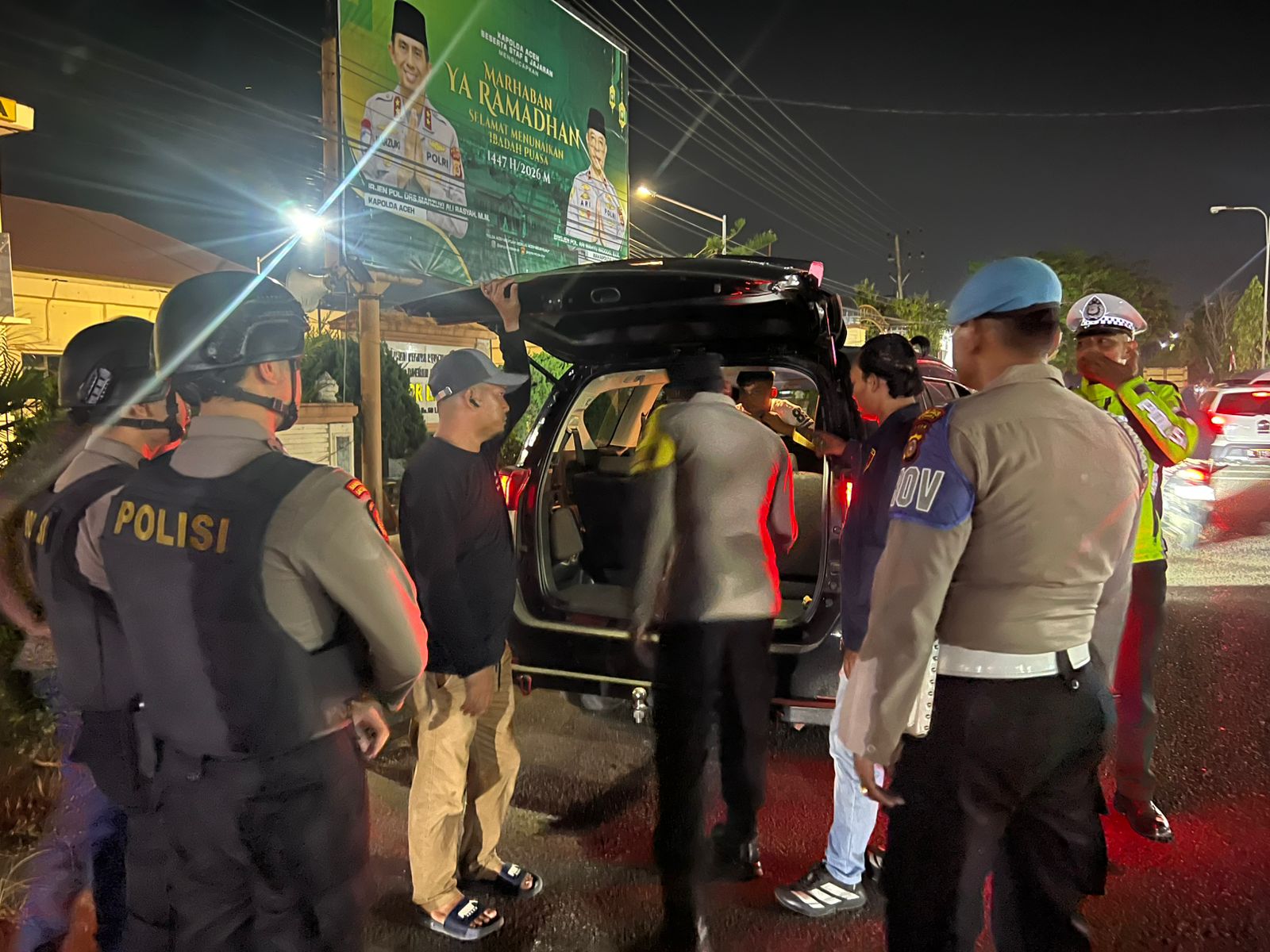 Polres Langsa Gelar KRYD untuk Antisipasi Gangguan Kamtibmas di Malam Hari