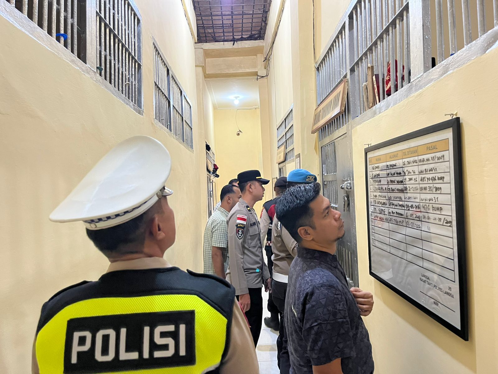 Polres Langsa Perketat Pengawasan Internal Melalui Pengecekan Rutin Tahanan