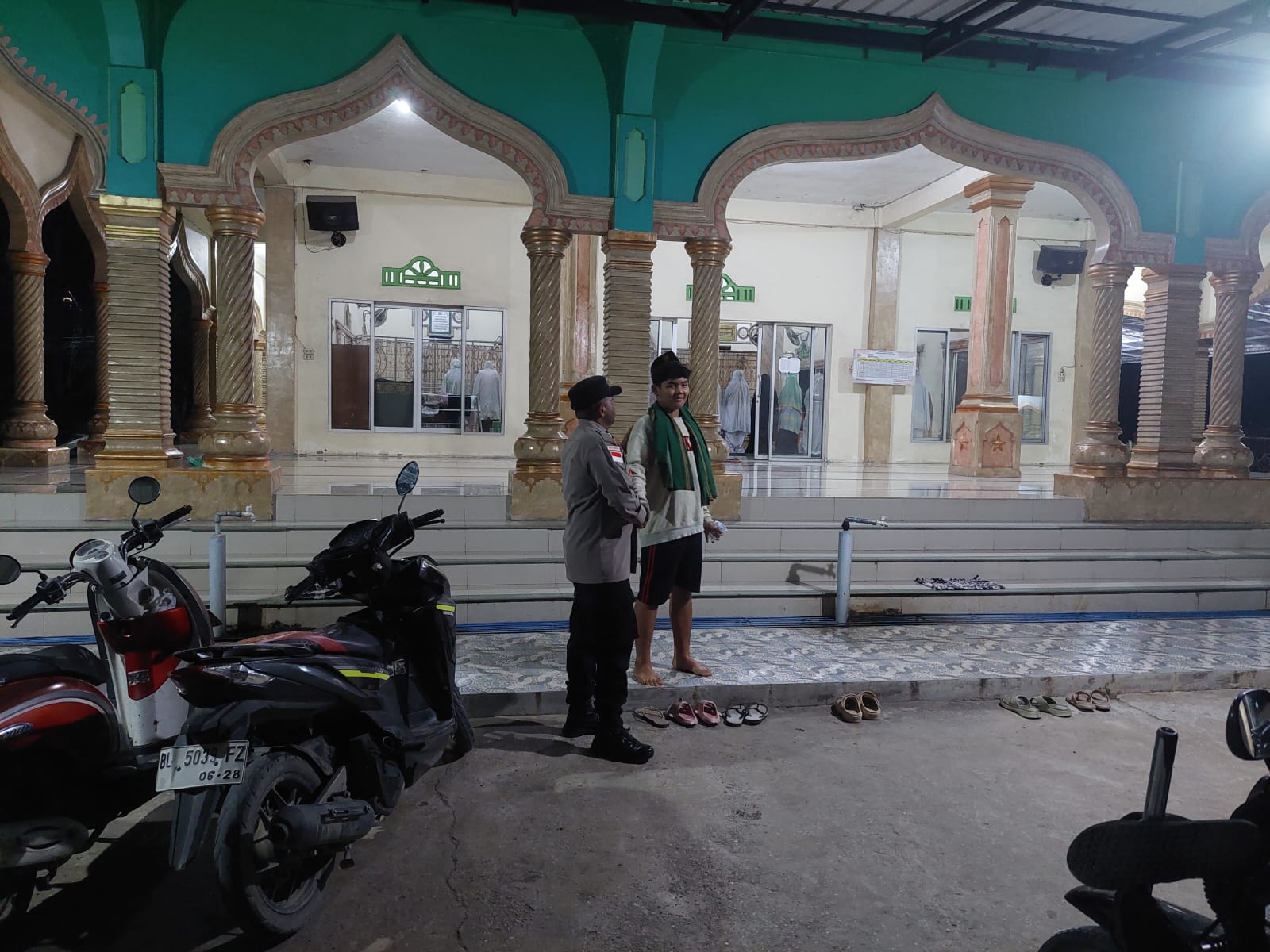 Polsek Langsa Timur Laksanakan Pengamanan Sholat Tarawih di Sejumlah Masjid Wilayah Hukumnya