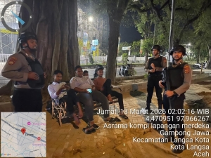 Sat Samapta Polres Langsa Intensifkan Patroli Perintis Presisi di Sejumlah Titik Rawan