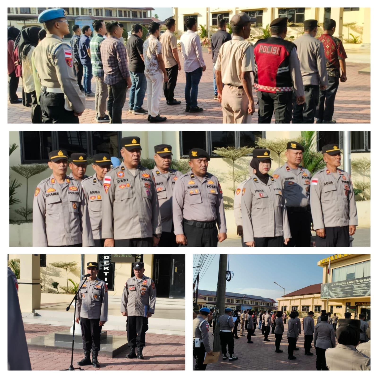 Polres Langsa Laksanakan Apel Pagi Perkuat Disiplin dan Kesiapsiagaan Personel