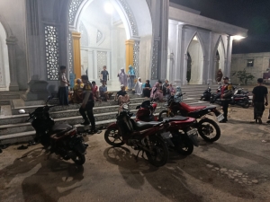 Polsek Rantau Selamat Tingkatkan Pengamanan Shalat Tarawih di Wilayah Hukumnya
