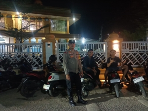 Polsek Langsa Barat Laksanakan Pengamanan Shalat Tarawih di Sejumlah Masjid Wilayah Hukumnya