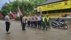 Polres Langsa Perkuat Pengamanan Ops Ketupat Seulawah 2026 di Pos Yan Lapangan Merdeka