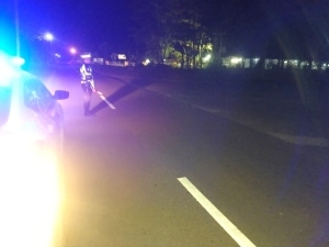 Sat Lantas Polres Langsa Intensifkan Patroli Blue Light Cegah Balap Liar