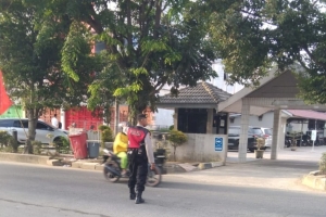 Sat Samapta Polres Langsa Laksanakan Strong Point Pagi Demi Kelancaran Aktivitas Masyarakat