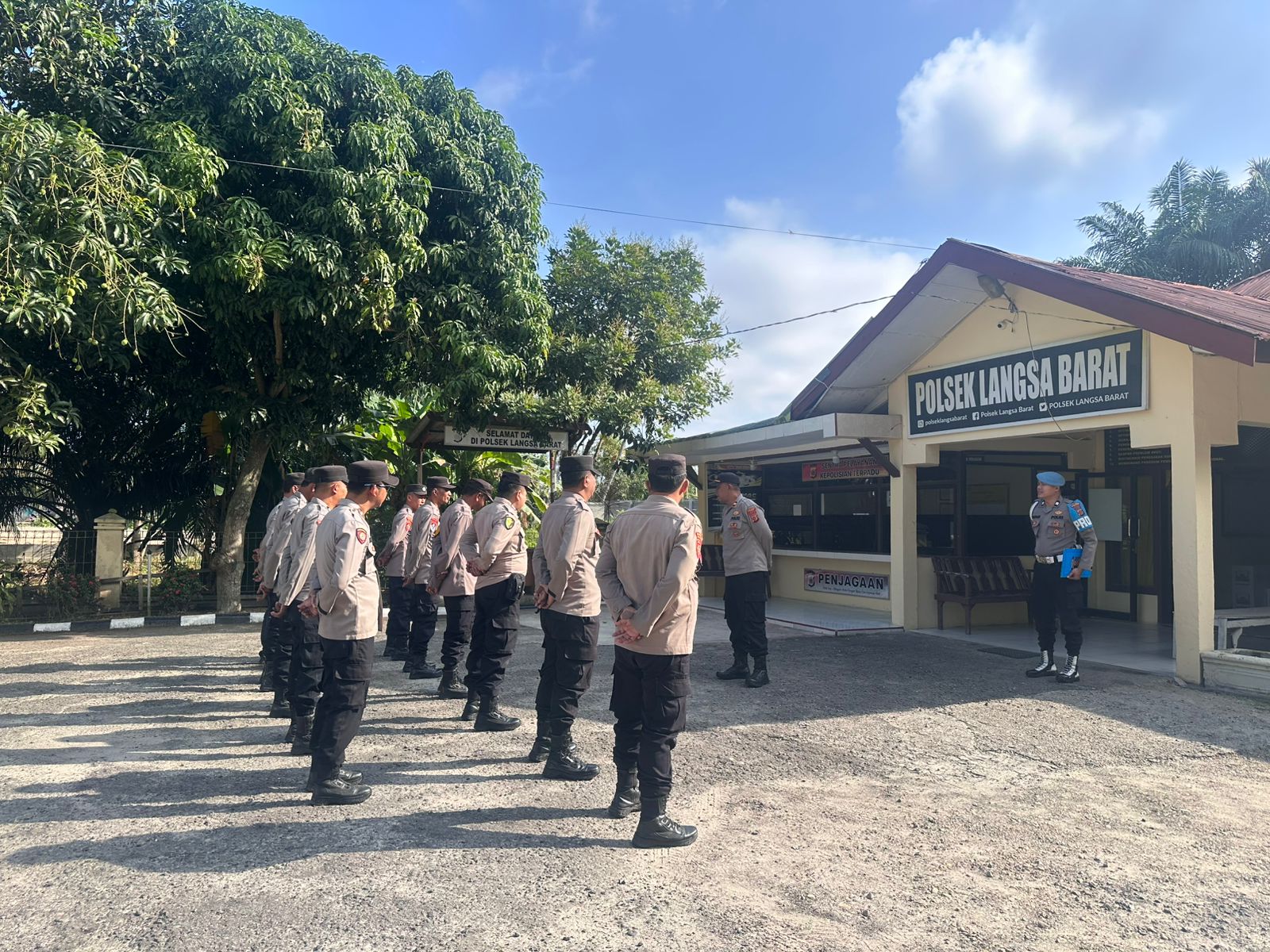 Apel Pagi Polsek Langsa Barat Tekankan Senyum, Sapa, Salam dalam Pelayanan Kepolisian