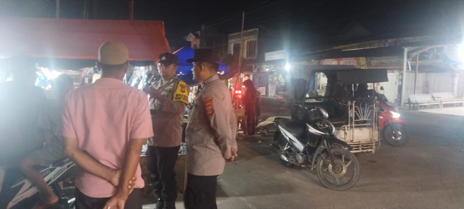 Polsek Sungai Raya Perkuat Patroli Dialogis Malam Hari, Antisipasi Gangguan Kamtibmas