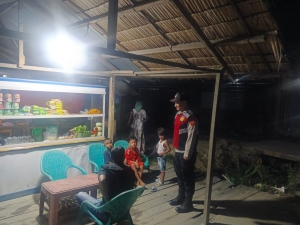 Polsek Rantau Selamat Laksanakan Patroli Malam Dialogis, Situasi Kamtibmas Kondusif
