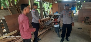 Polsek Sungai Raya Laksanakan Patroli Dialogis, Himbau Masyarakat Jaga Kamtibmas