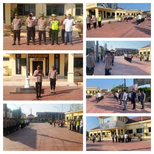 Apel Pagi Polres Langsa Perkuat Disiplin dan Kesiapan Personel Jelang Operasi Ketupat