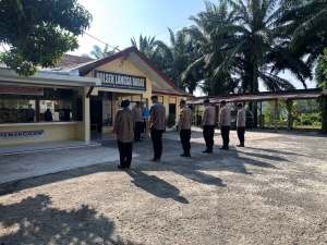 Apel Pagi Polsek Langsa Barat Tekankan Senyum, Sapa, Salam dalam Pelayanan Kepolisian
