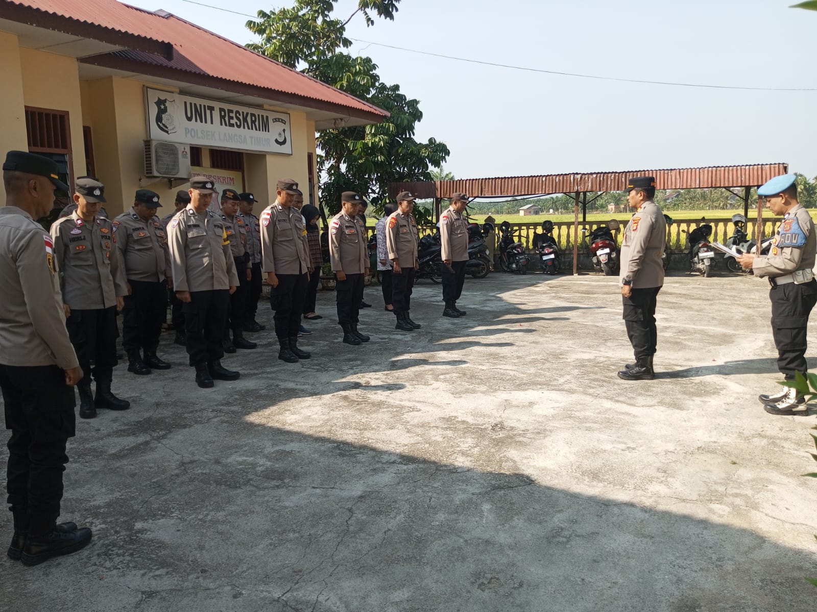 Apel Pagi Cerminkan Kesiapan Personel, Polsek Langsa Timur Perkuat Pengawasan dan Disiplin