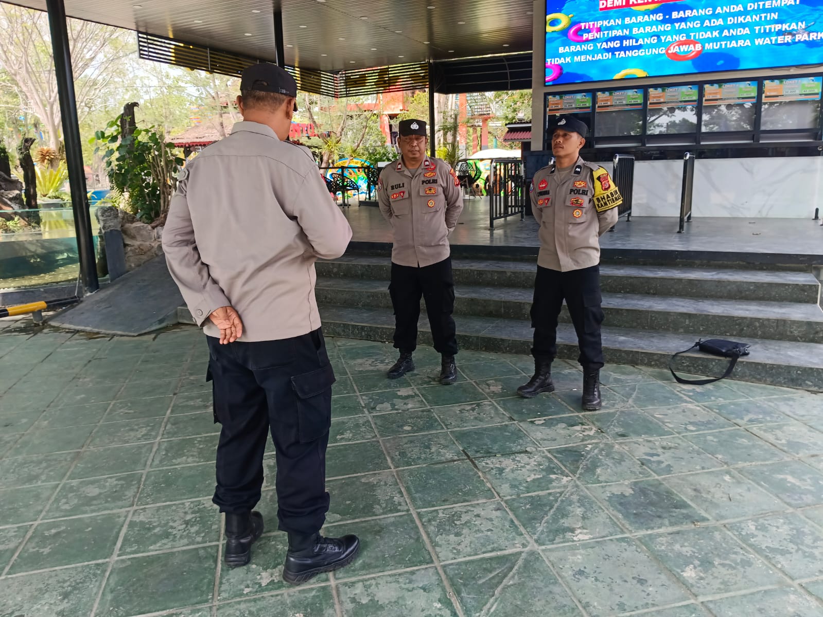 Pengamanan Wisata Waterpark Berjalan Tertib, Pengunjung Dihimbau Utamakan Keselamatan