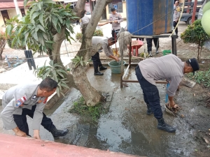 Polsek Manyak Payed Laksanakan Kurve, Ciptakan Lingkungan Mako Bersih dan Nyaman