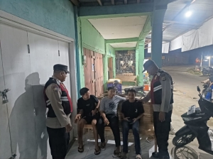 Polsek Manyak Payed Perkuat Patroli Malam Jaga Stabilitas Keamanan Pasca Banjir