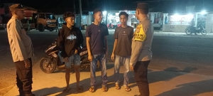 Polsek Langsa Barat Intensifkan Patroli Malam Pantau Aktivitas Masyarakat