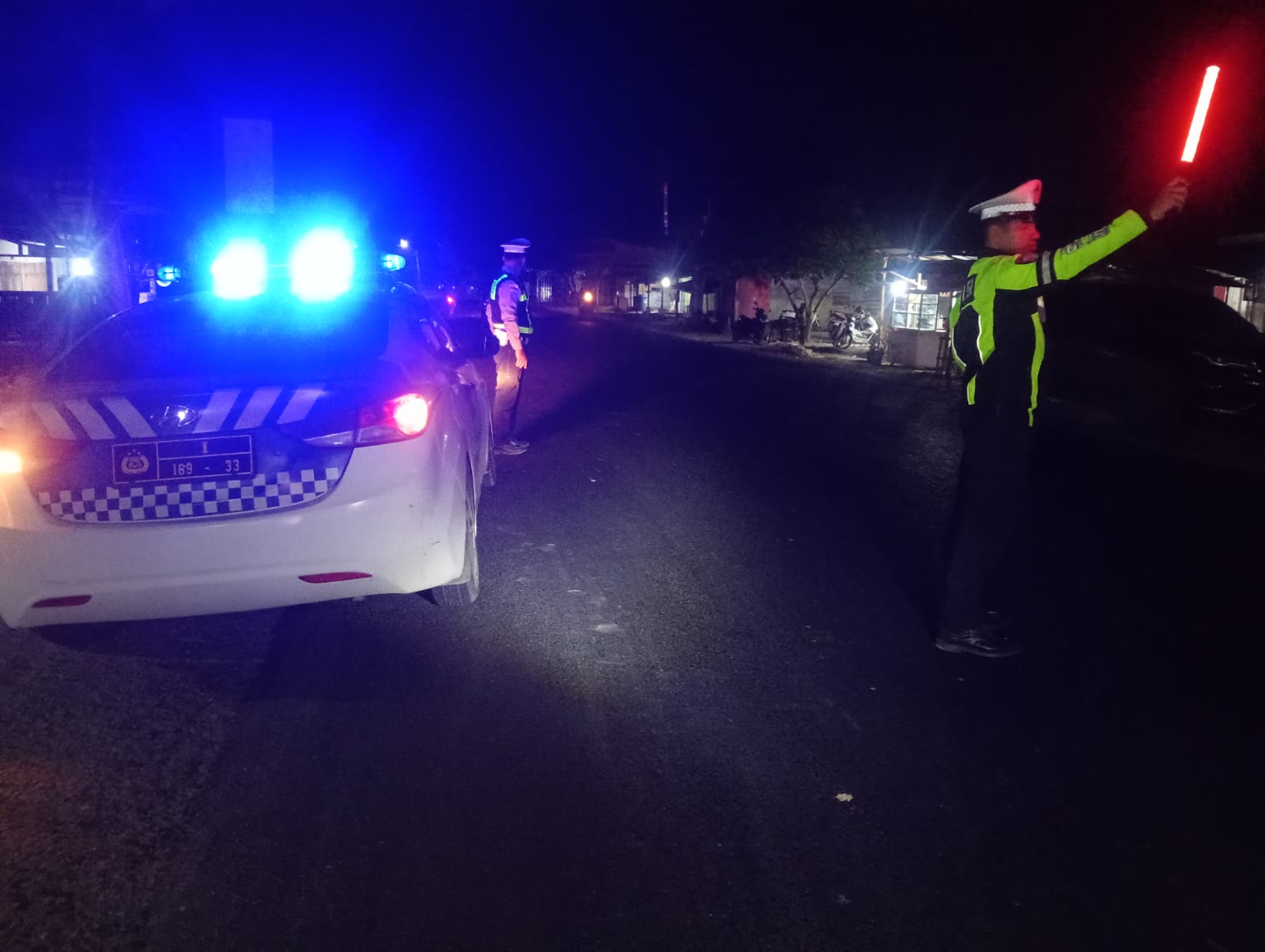 Sat Lantas Polres Langsa Laksanakan Patroli Blue Light, Antisipasi Kecelakaan di Jalur Rawan