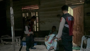 Polsek Rantau Selamat Gelar Patroli Malam, Jaga Kondusifitas Wilayah Permukiman