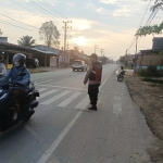 Polsek Manyak Payed Tingkatkan Gatur Lalin Pagi di Lingkungan Sekolah
