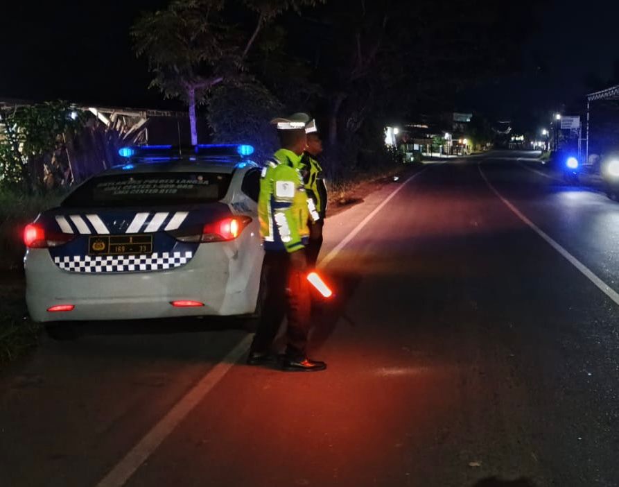 Sat Lantas Polres Langsa Intensifkan Patroli Blue Light di Jalur Rawan Kecelakaan