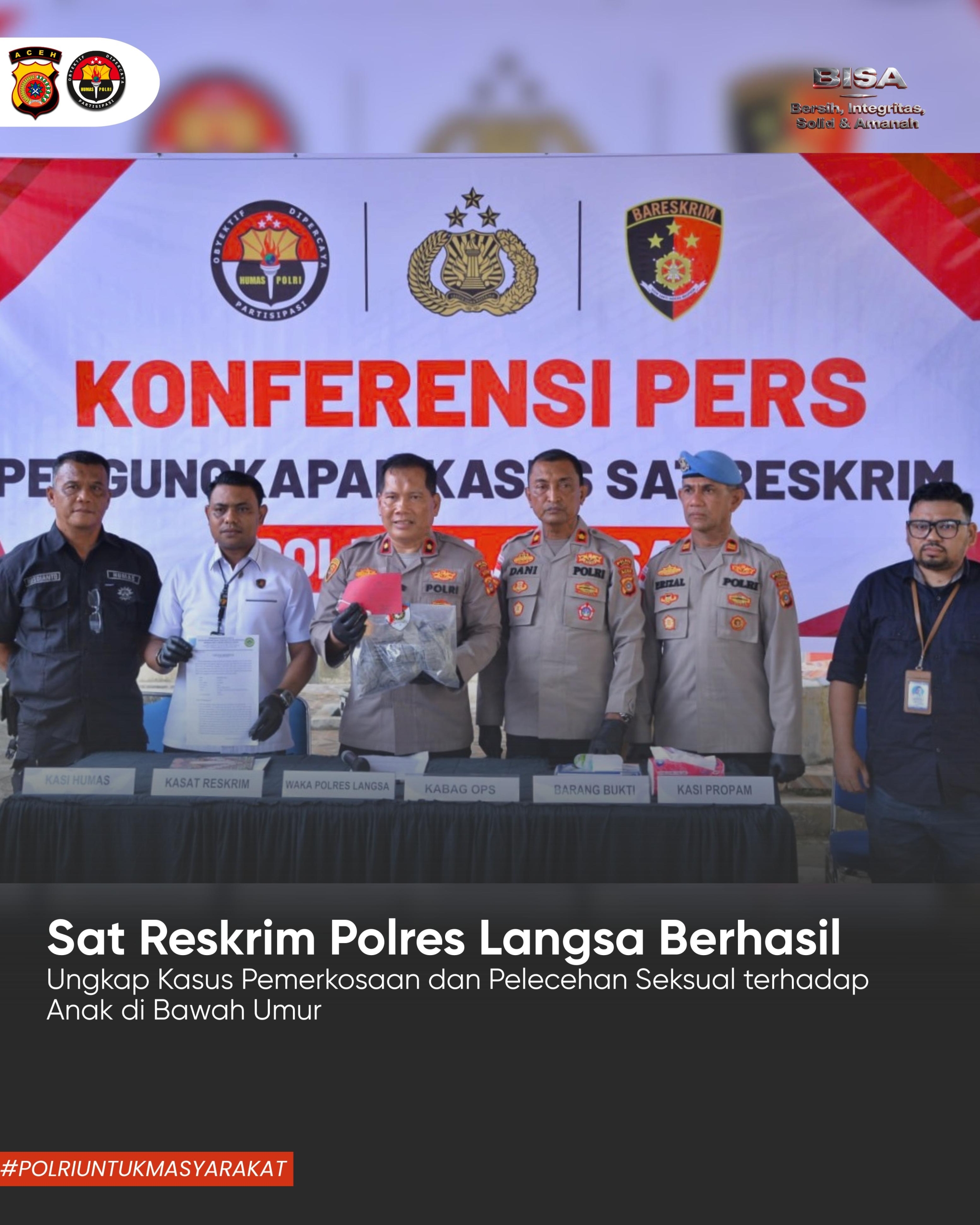 Polres Langsa Ungkap Kasus Rudapaksa Anak oleh Ayah Kandung, Peran Lira Antar Korban Hingga Pelaku Ditangkap