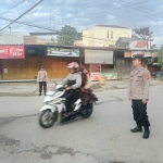 Polsek Langsa Gelar Strong Point Pagi untuk Wujudkan Kamseltibcarlantas