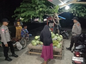 Polsek Sungai Raya Tingkatkan Patroli Malam di Pusat Aktivitas Masyarakat