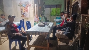 Polsek Rantau Selamat Gelar Patroli Dialogis Malam untuk Jaga Kondusivitas Wilayah