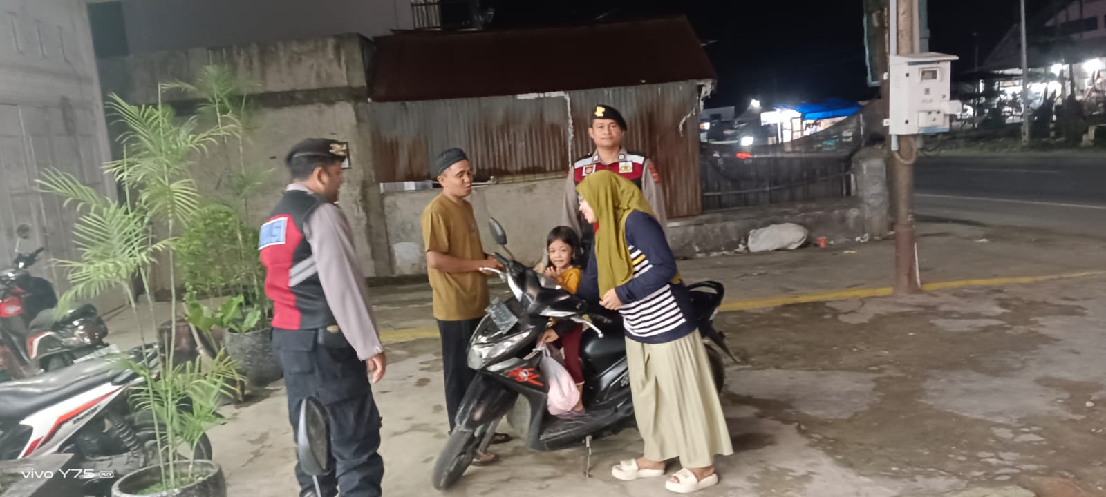 Polsek Manyak Payed Intensifkan Patroli Malam Pasca Banjir Jaga Kamtibmas