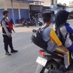 Polsek Rantau Selamat Maksimalkan Strong Point Pagi Demi Kelancaran Arus Lalu Lintas