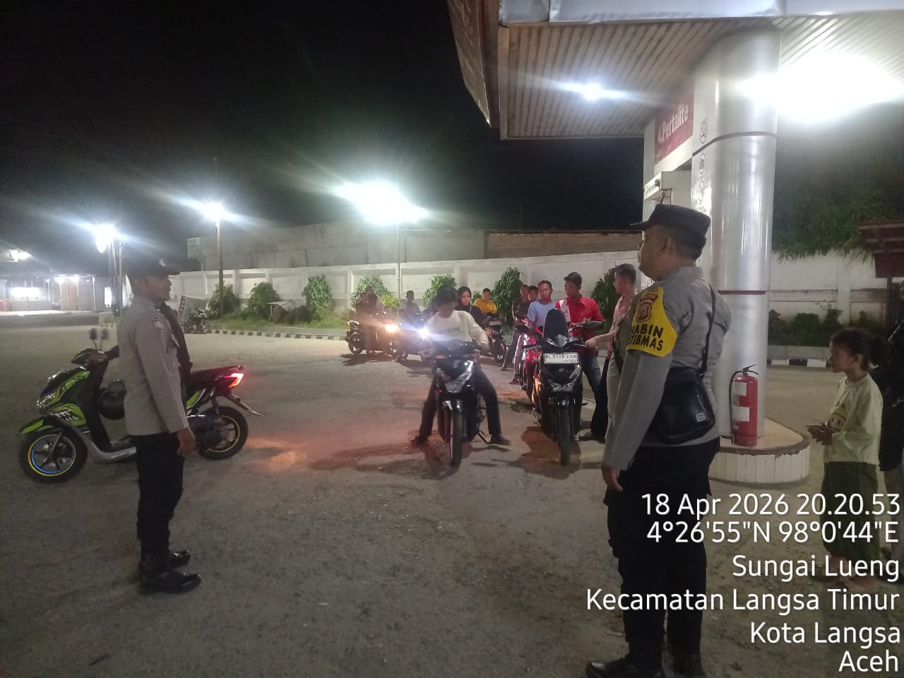 Polsek Langsa Timur Laksanakan Patroli dan Monitoring SPBU Antisipasi Dampak Penyesuaian Harga BBM