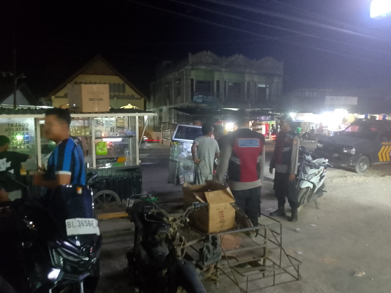 Polsek Manyak Payed Tingkatkan Patroli Malam, Pantau Aktivitas Masyarakat di Sejumlah Titik Strategis